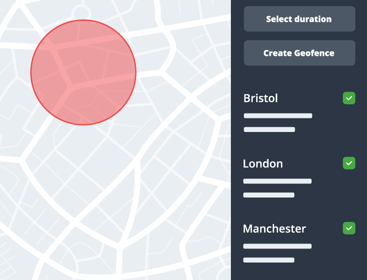 create and view virtual perimeters on your portal map